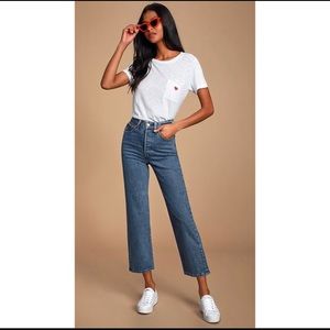 Levi Ribcage Straight Ankle in Georgie 26